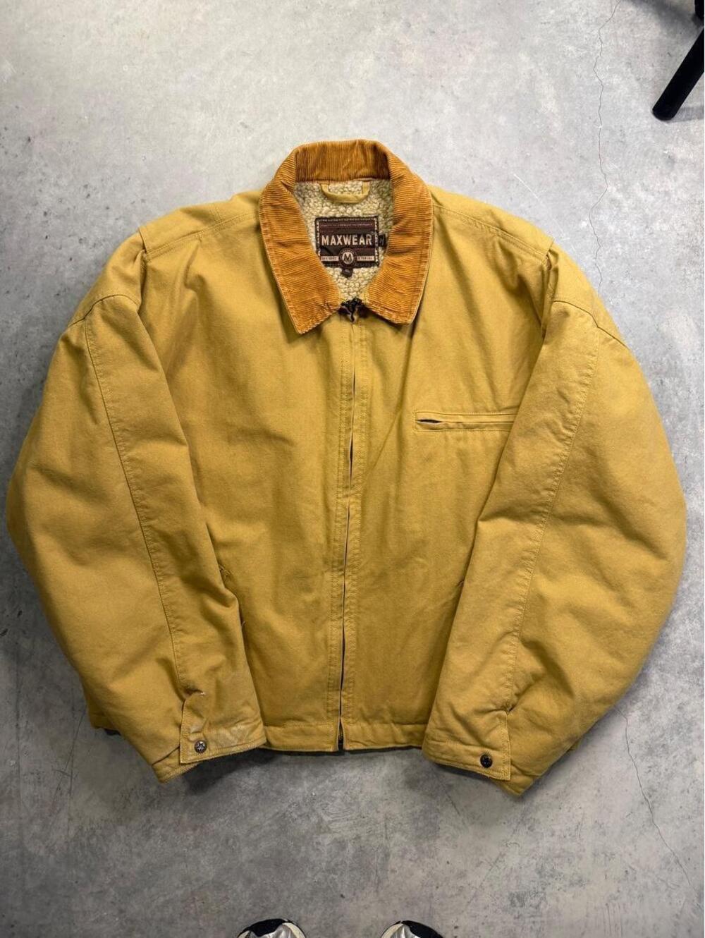 Awesome vintage heavy canvas work jacket by Maxwear.